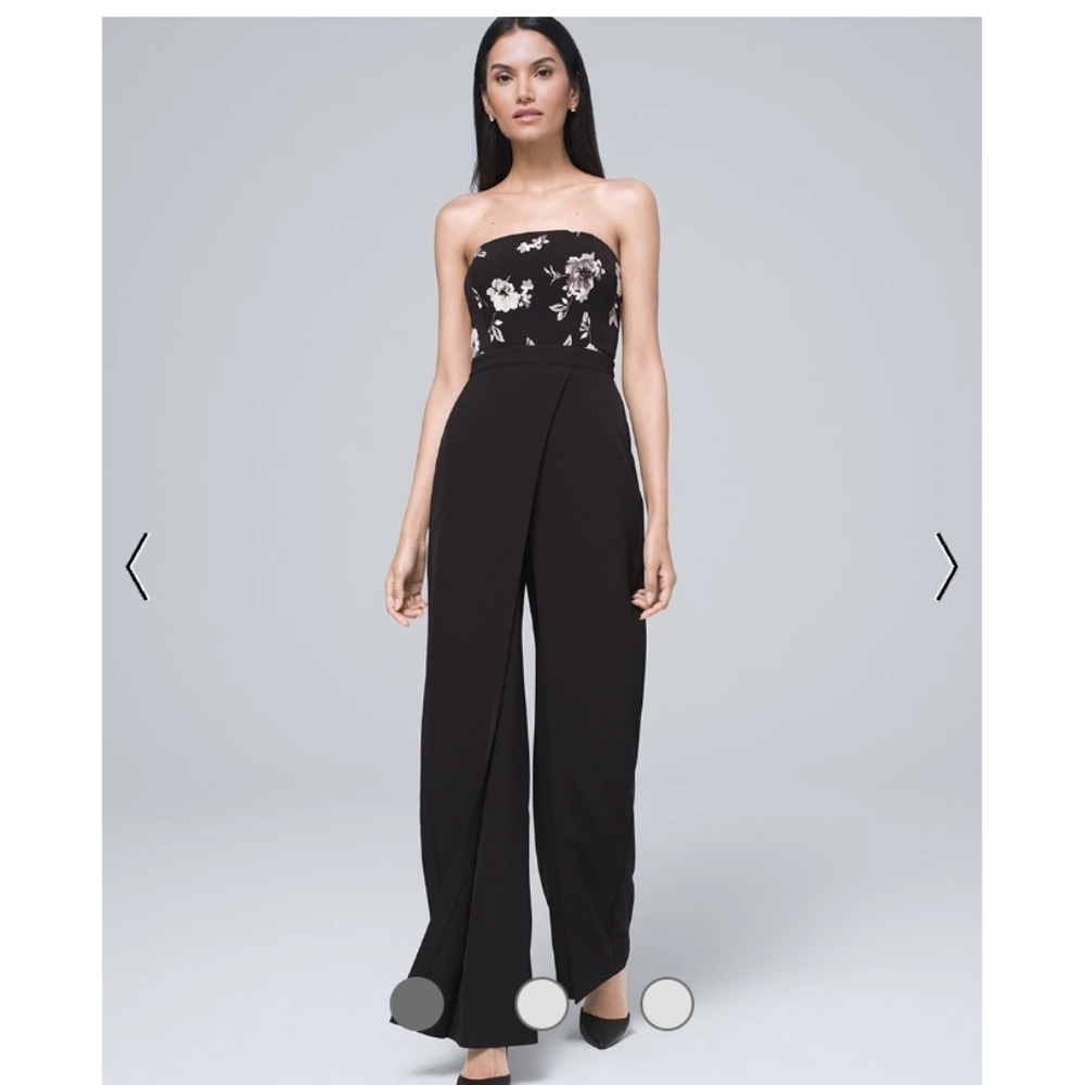 White House Black Market Women’s Jumpsuit, NWT, Size 10. Black/Ecru